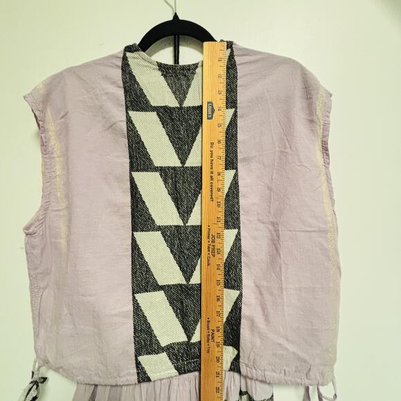 Pearl & Caviar Top Skirt Womens Size S/M Lilac Zakar Geometric Maxi Dress Set - Picture 14 of 14